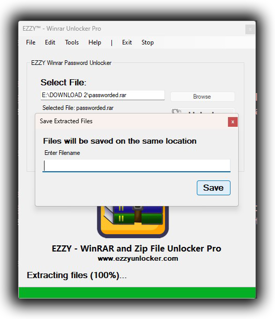 EZZY Winrar Unlocker tool